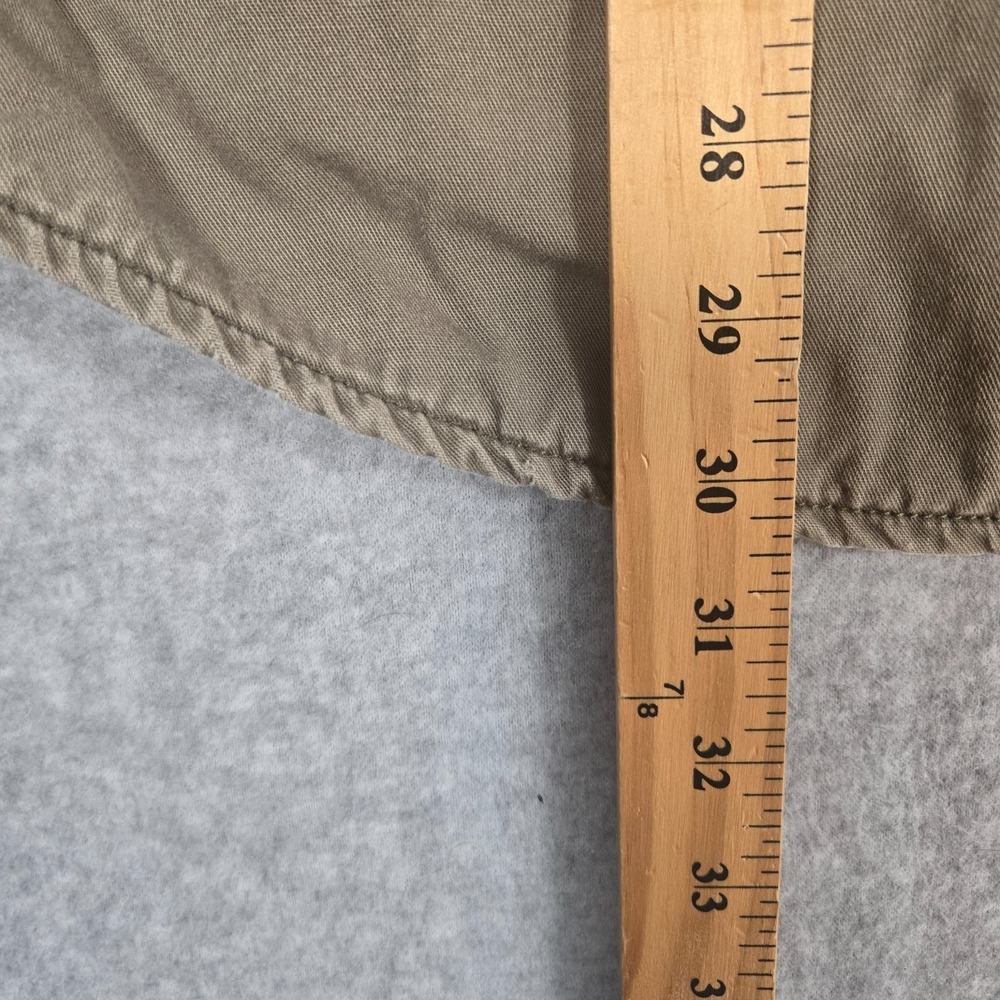 L.L.Bean Hurricane Shirt Button-Up Shirt Mens 2XL Beige Flannel Lined Distressed - Picture 4 of 12